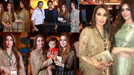 reema khan   younger sister  ahmed shahzads sons birthday