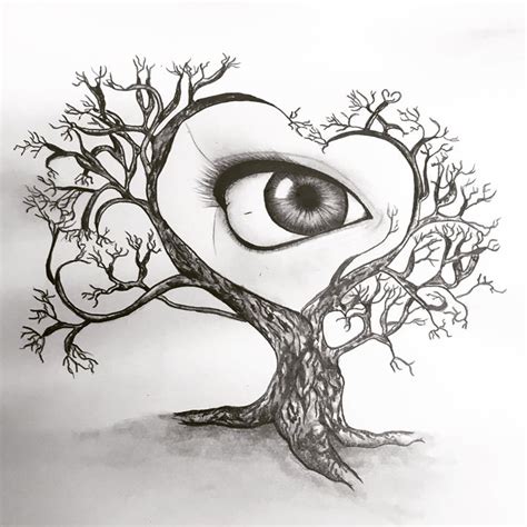 Abstract Tree Drawing at PaintingValley.com | Explore collection of ...