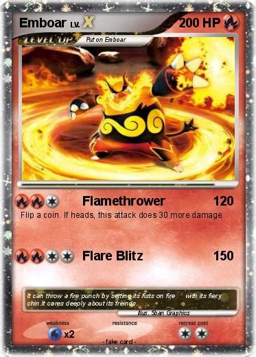 Pokémon Emboar 824 824 - Flamethrower - My Pokemon Card