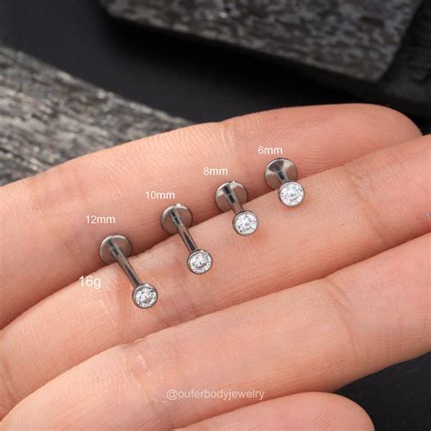 Clear Dimple Piercing Jewelry