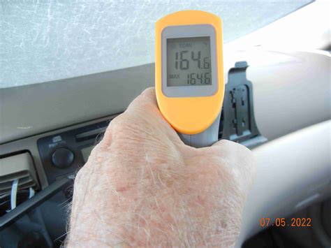 Car passed extreme heat testing. (windshield, motorcycle, exhaust