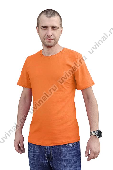Оранжевая футболка плотностью 155-160 г/кв.м. (Россия) купить от ...