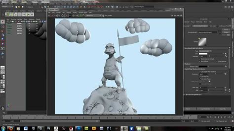 Clay renders in Maya - YouTube