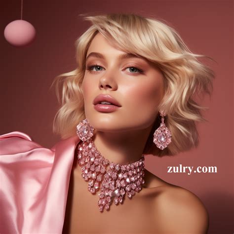 Barbie in Pink Drop Diamonds and Sapphire Jewelry