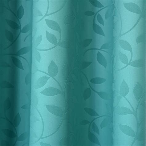 Teal Blackout Curtains | 2 Packs Embossed Curtains | 52 x 64 Inch Length Curtains | Insulated ...