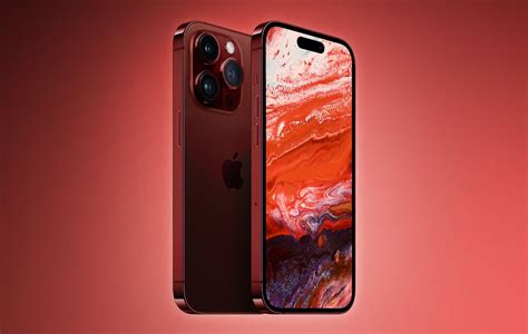 This year's special colour for the iPhone 15 Pro could be dark red ...