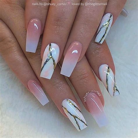 15+ Marble Effect Nail Art Design - R B