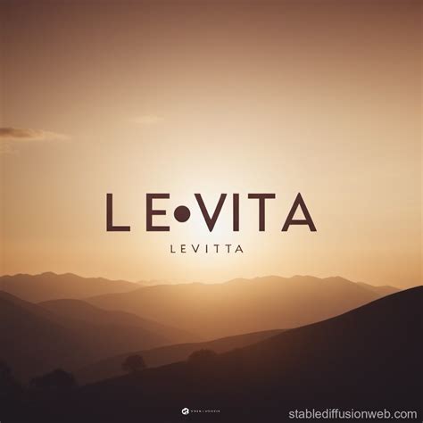 Minimal Logo with 'Levita' Text | Stable Diffusion Online