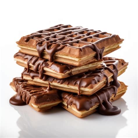 Premium AI Image | Choco wafer isolated on white