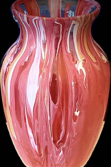 Hand Painted Glass Vase. - Etsy