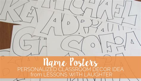 Name Posters - Personalized Classroom Decor - Molly Maloy