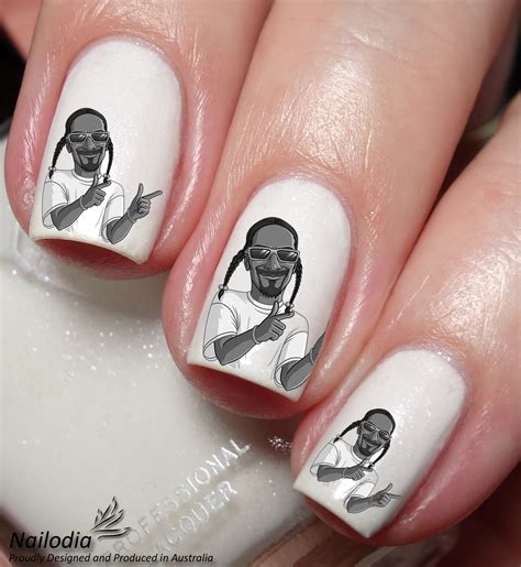 Snoop Dogg Rap Nail Art Decal Sticker - Nailodia