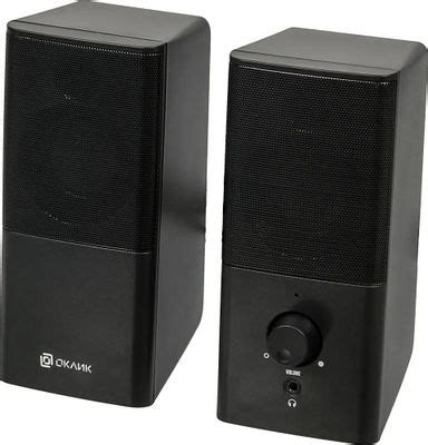 Аксессуары для колонки Oklick OK-128, 2.0, черный [417560] (417560 ...
