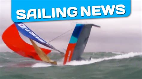 incredible  boat capsizes  sailing  spinnaker  heavy