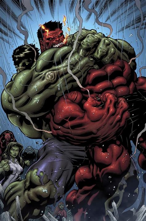 Red Hulk vs Green Hulk By Bob Layton | Hulk comic, Red hulk, Hulk