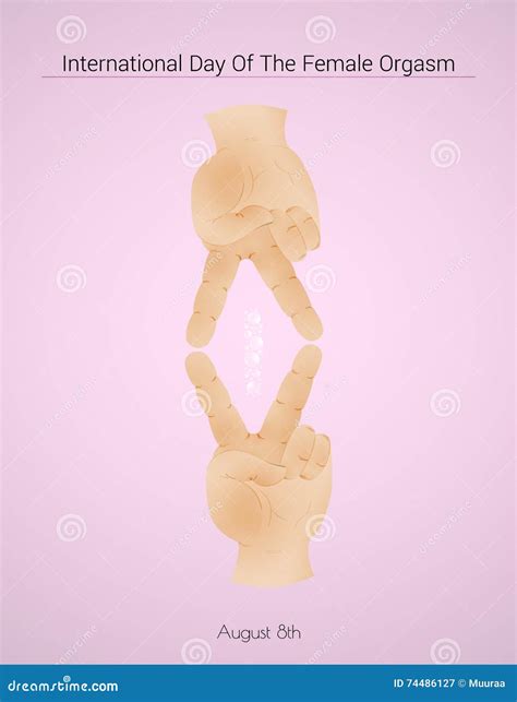 Día Internacional Del Orgasmo Femenino Ilustración del Vector
