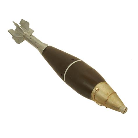 original  vietnam war inert   mm mortar  dated