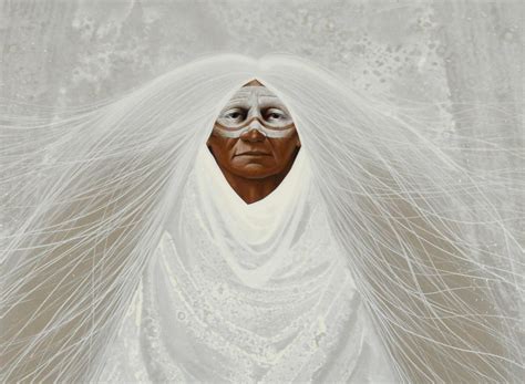 Frank Howell - "Conception" - Portrait of a Native American on a Vision