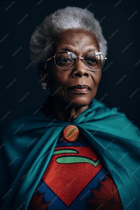 Premium AI Image | Generative ai strong and confident superhero black