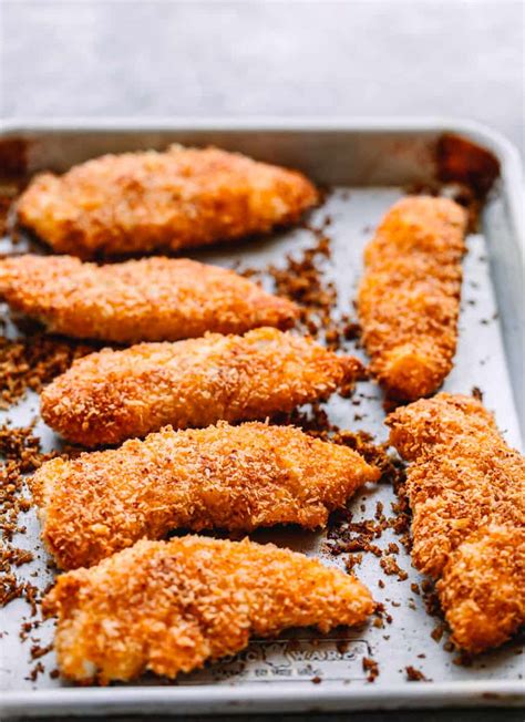 Healthy baked chicken tenders oven fried chicken strips – Artofit