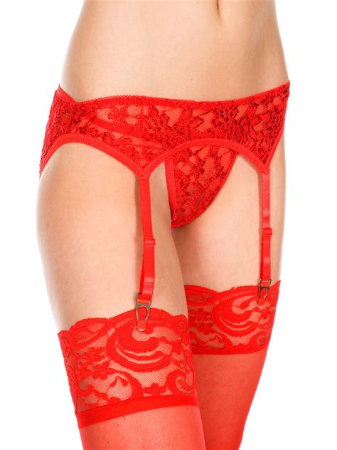 Red Lace Garterbelt And G-String – Skin Two UK
