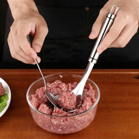 Фрикадельница, ложка, мясной Баллер с эллиптическим отверстием для ...