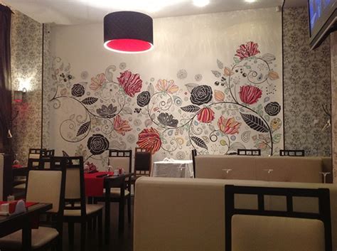 Кафе "Белый Сахар". Москва. Wall-painting on Behance