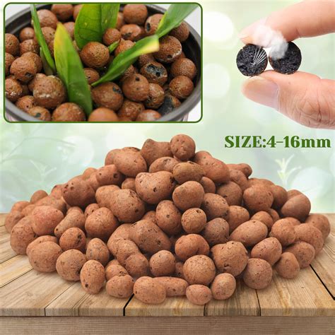 Snapklik.com : 2 LB Natural Expanded Clay Pebbles For Plants 4mm-16mm