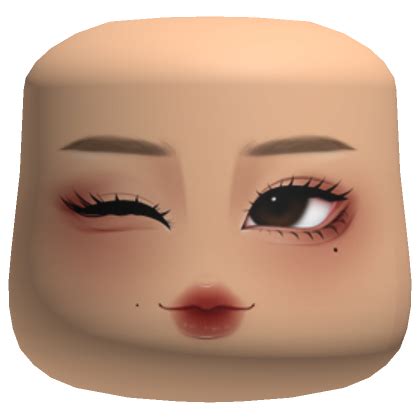 It Girl Glam Makeup Cheeks Head Light Skin Tone | Roblox Item - Rolimon's