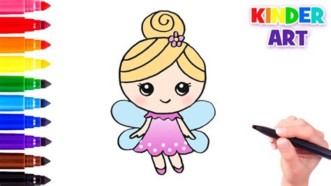 Как нарисовать маленькую фею | How to draw a little fairy | Фея ...