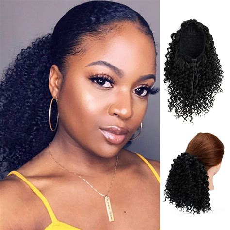 Pros Explain How To Attach An Afro Kinky Curly Drawstring Ponytail - Ruka Hair