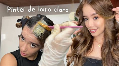Como Pintar O Cabelo Em Casa De Loiro - Pintando cabelo em casa Retoquei a raiz e passei tinta loiro claro no ...