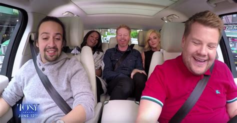 Broadway Carpool Karaoke with Lin-Manuel Miranda, Jane Krakowski, and ...