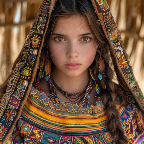 Premium Photo | Indigenous Peruvian woman wearing a colorful handwoven