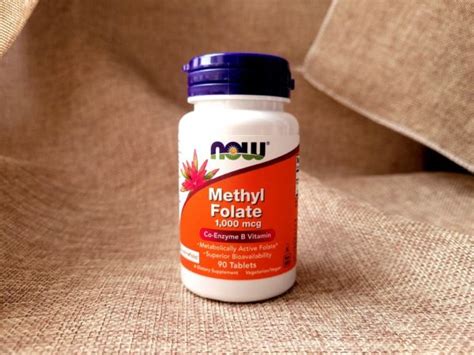 Now Foods, метил фолат, метафолин, фолиевая, метилфолат 1000 мкг, 90 ...