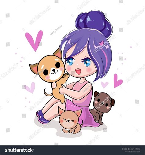 441 Anime girl dog 이미지, 스톡 사진 및 벡터 | Shutterstock