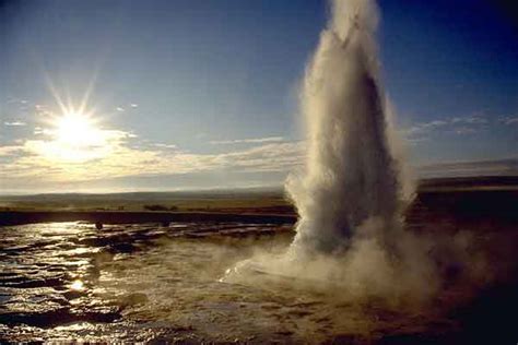 amazing rare geyser jet eruption  earth