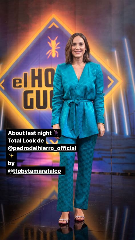 Tamara Falcó estrena en El Hormiguero un sastre de su nueva colección