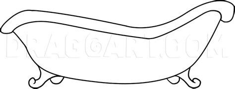 draw  bathtub drawing step  step  dawn dragoart