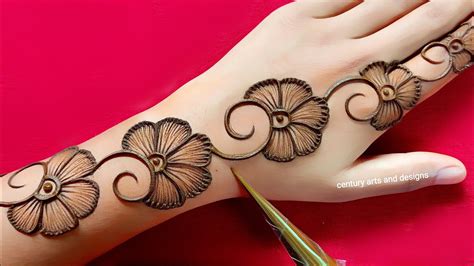 Simple Mehendi Designs For Hands Latest