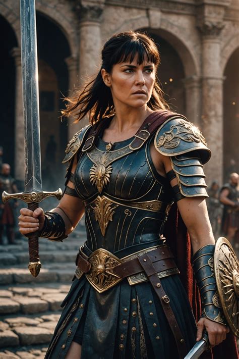 Xena warrior princess - AI Generated Artwork - NightCafe Creator
