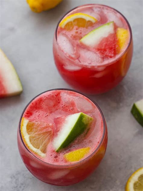 Homemade Sparkling Watermelon Lemonade | The Recipe Critic