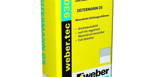 weber.tec 930 DeitermanDS 25kg Minerālā hidroizolācija