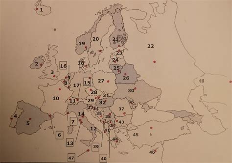 Schaubild „7. Klasse: Länder Europas“ | Quizlet