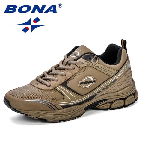 BONA Running Shoes Men Sneakers Men Sport Shoes Breathable Zapatillas ...
