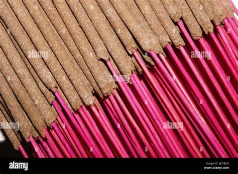 Colourful insence sticks background Stock Photo - Alamy