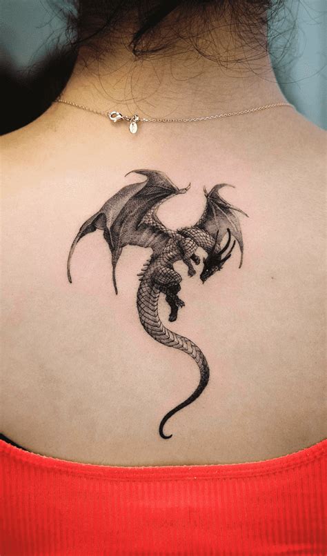 elegant female dragon tattoo ideas stunning designs  modern women