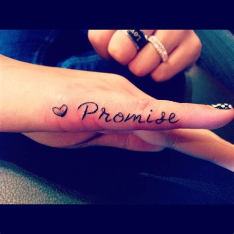 pinky promise, I like that its in the outside of the finger and I like ...