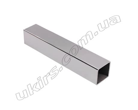 Труба нержавеющая профильная 20х20 мм 600 GRIT (Код: 0043) - ЮКИРС