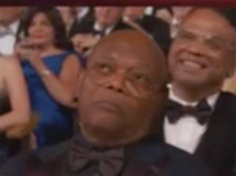 Samuel L Jackson steals show at Tonys with unimpressed…